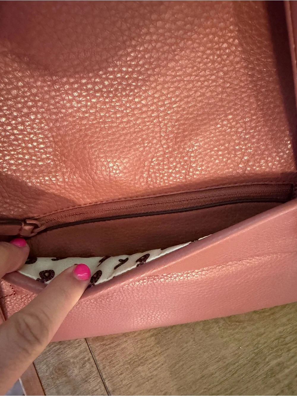 Vera Bradley Dusty Rose Leather Backpack